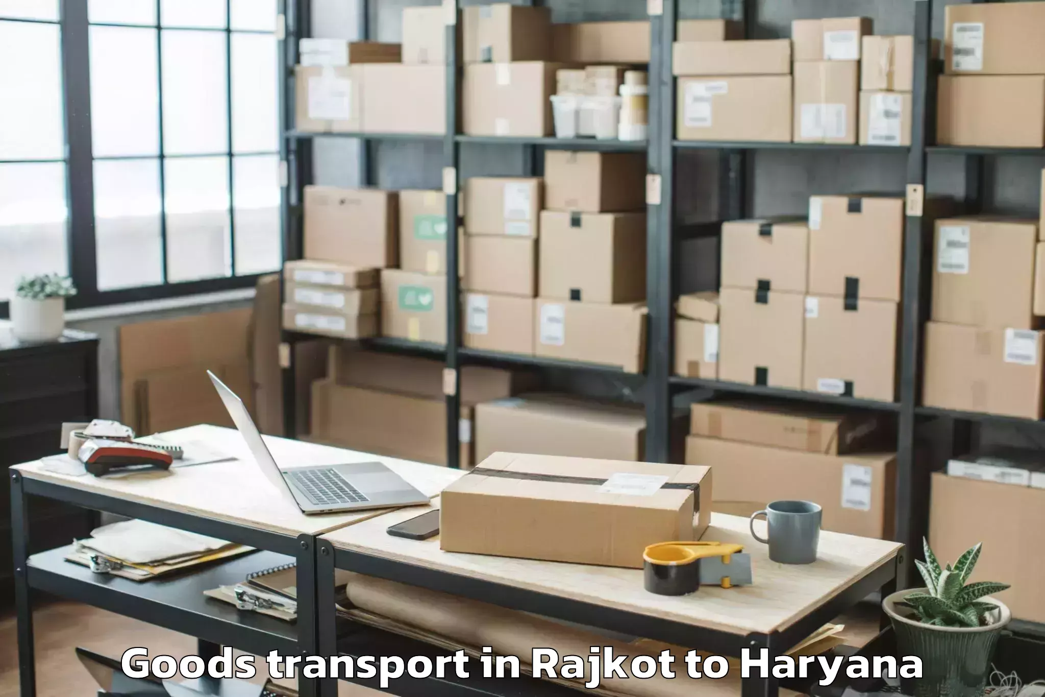 Efficient Rajkot to Kessel Mall Kurukshetra Goods Transport